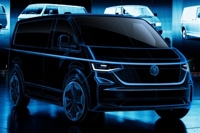 スケッチ公開！ VWのミニバン『トランスポーター』新型…歴代のデザインを継承 画像