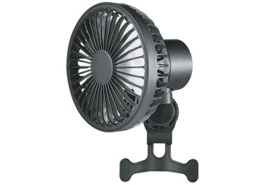 首振り機能付き車載サーキュレーターが登場！ エアコン効率を高めて車内が素早く冷える 画像