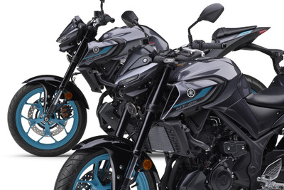 グレー&シアンで「MTシリーズ」の世界観を表現、ヤマハ『MT-03』『MT-25』2025年モデル発売 画像
