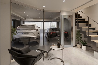 車を飾れる賃貸マンション、東京世田谷に誕生…酒を飲みながら、風呂に入りながら、愛車を見る 画像