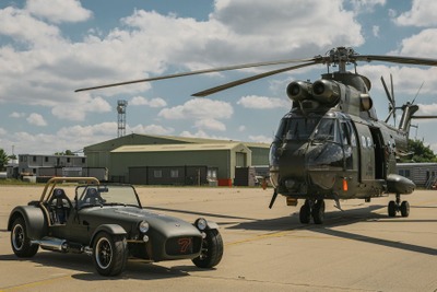 英軍引退のヘリコプター部品でカスタムした特別な『セブン』発表 画像