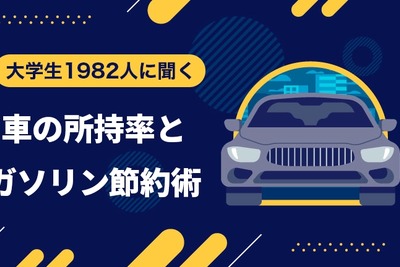 大学生の「車とガソリン代」について意識調査…女子は節約を心掛けない? 画像