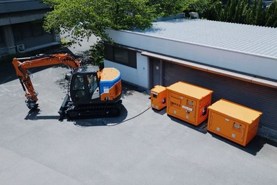 日立建機、バッテリー駆動ショベル3機種を発売 可搬式充電設備も開発 画像