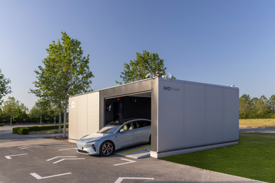 NIO、EVの双方向充電対応のバッテリー交換ステーションを準備…欧州で初めて導入へ 画像