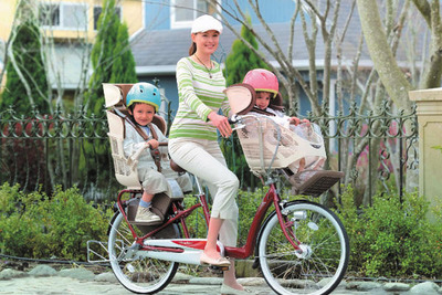 ブリヂストンサイクル、新型自転車を発売 幼児2人同乗 画像