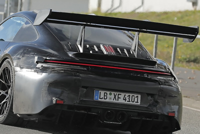 最後の非電動・非ターボの水平対向6気筒…ポルシェ『911 GT3 RS』をスクープ! 画像
