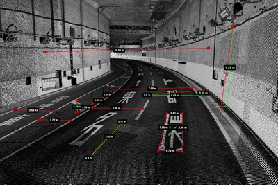 ダイナミックマッププラットフォーム「3Dmapspocket」がアップデート、2点間の道路勾配を自動算出 画像
