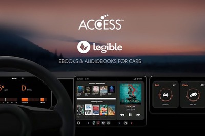 車内で「持続可能な読書体験を」、ACCESSとLegibleが車載エンタメ拡充へ 画像