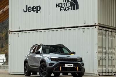ジープ『アベンジャー』、「ザ・ノース・フェイス」仕様の実車を初公開…ブリュッセルモーターショー2025 画像