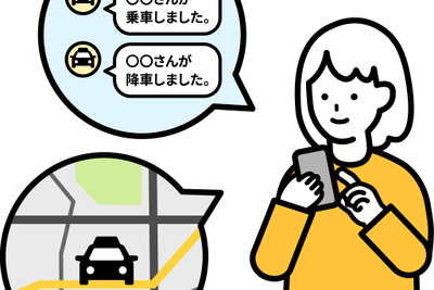 タクシーを相乗りでシェア、TOPPANが子ども送迎サービス「こどもび」開始へ 画像