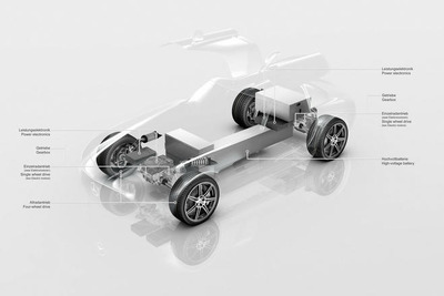 メルセデスベンツ SLS AMG…EV仕様も開発中 画像
