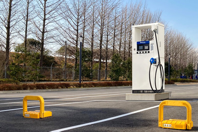 EV充電スポットの不満解消へ、予約者以外の駐車を防止…新電元工業と林テレンプが共同開発 画像