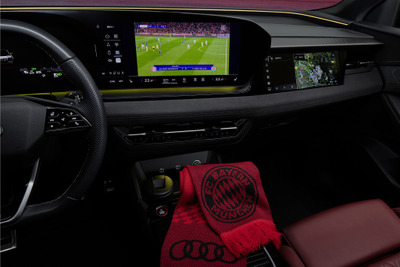 アウディ、車載ディスプレイでスポーツストリーミング「DAZN」視聴可能に 画像