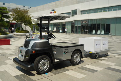 自動運転技術で物流革新へ、イブ・オートノミーが屋外対応の無人搬送サービス提案へ…関西物流展2025 画像
