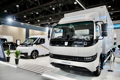 吉利の商用車「ファリゾン」、中東UAEで電動トラック「H9E」販売へ 画像