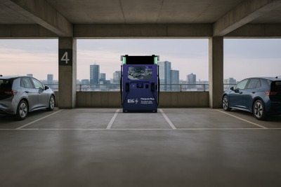 VW、バッテリー内蔵の新型150kW急速充電器を発表 画像