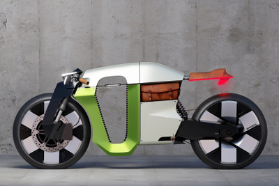 シュコダが電動バイクを発表!? 1899年誕生の伝説的二輪車「スラヴィアB」を再解釈 画像