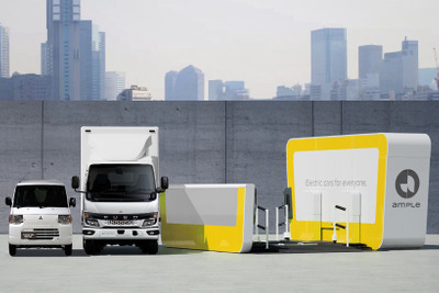 三菱自動車など4社、バッテリー交換式EVの実用性検証へ…東京で9月開始 画像
