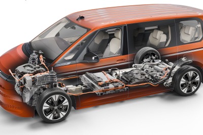 VWのミニバン『マルチバン』とキャンパー『カリフォルニア』、PHEV用4WDシステムを新開発 画像