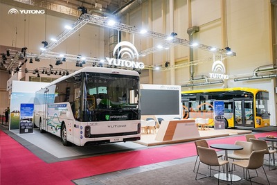 中国ユートン、新型電気バス『IC12E』をドイツで発表、航続510km 画像