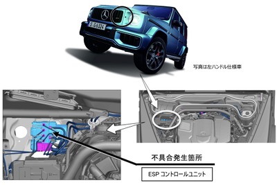 メルセデスベンツ『Gクラス』でリコール…横滑り防止装置に不具合のおそれ 画像