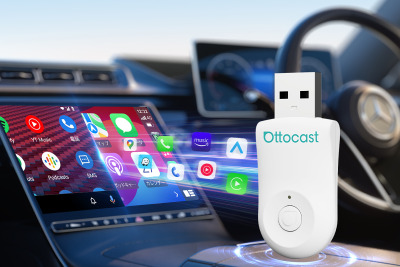車内すっきり! ワンタッチでCarPlayがワイヤレスに、「OTTOCAST MINI」発売 画像