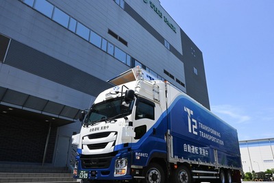 自動運転トラック幹線輸送実証、外食チェーン向け貨物を輸送…関東・関西間で開始 画像