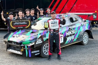 HKS田口勝彦選手、全日本ダートトライアル選手権で3連覇…495馬力のランエボ操る 画像
