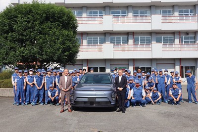ヒョンデ、EV『コナ』を群馬自動車大学校に寄贈…次世代整備士育成を支援 画像