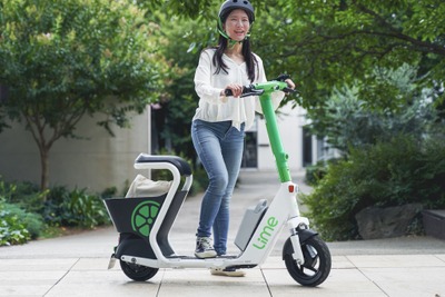 電動モビリティシェア「Lime」、イオン東雲店に国内最大規模のポート開設 画像