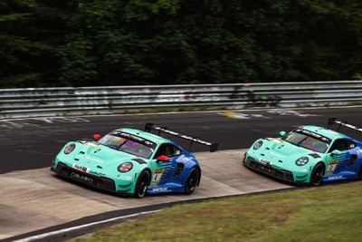 ファルケンタイヤ装着、ポルシェ『911 GT3R』がニュル耐久シリーズ第6戦で優勝 画像