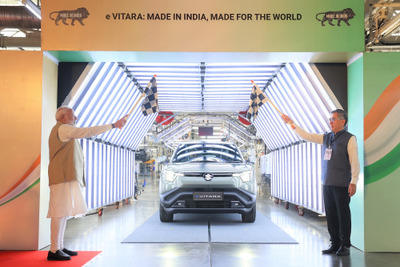 スズキ初のEV『eビターラ』、インドから世界100カ国以上に出荷開始…日本にも導入へ 画像