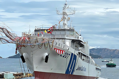 海上保安庁3500トン型巡視船「ひろしま」進水、長期任務に活躍するPL 画像