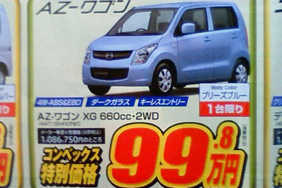 【週末の値引き情報】減税対象拡大中! 軽自動車をこの価格で 画像