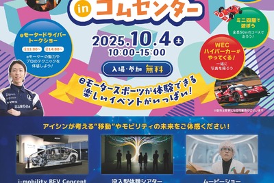 アイシングループ展示館「コムセンター」、10月4日特別開館…レース車両展示やドライブシミュレータ体験へ 画像