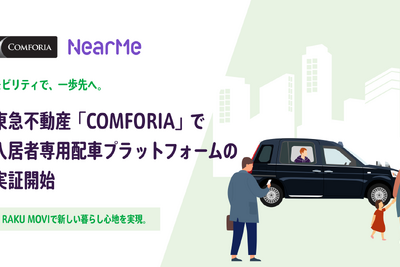 都心の賃貸レジデンスでシェア乗りタクシー…東急不動産が実証実験 画像
