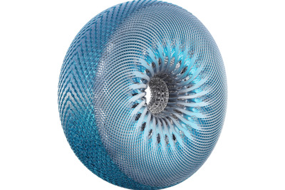 ハンコック、3Dプリンター製タイヤと球体ホイール搭載モビリティポッドを発表 画像