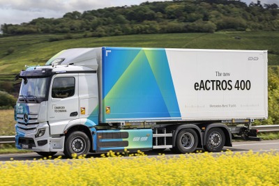 メルセデスベンツ、電動トラックの選択肢拡大…『eActros 400』欧州発表 画像