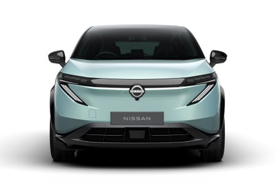 日産『アリア』改良新型を世界初公開へ、Vモーショングリルのない新デザインに…ジャパンモビリティショー2025 画像