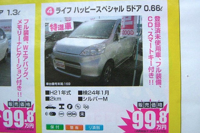 【値引き情報】100万円未満の軽自動車!! 画像