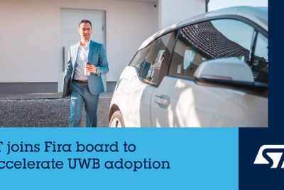 自動車用デジタルキー普及めざす、UWB技術推進のFiRaコンソーシアム理事会に参加…STマイクロ 画像