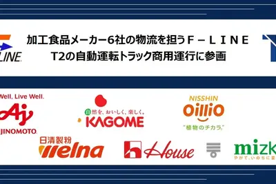 自動運転トラック商用運行に「F-LINE」参画、加工食品メーカー6社が11月20日幹線輸送開始 画像