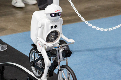 村田製作所「ムラタセイサク君」はロボットなのにどうして自転車で転ばないのか？…ジャパンモビリティショー2025 画像