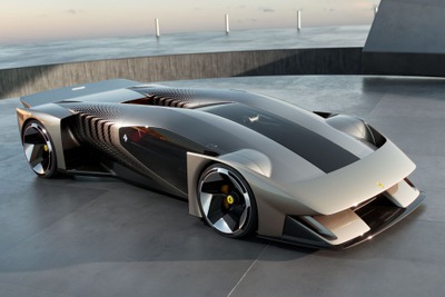 フェラーリ初のデジタルハイパーカー『F76』、将来のデザイン先取り…ル・マン3連覇を祝う