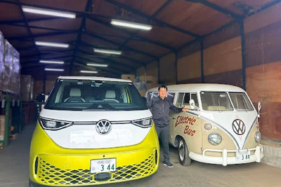 VWのEVミニバン『ID. Buzz』、日本第1号車を導入…MIYOSHI 画像