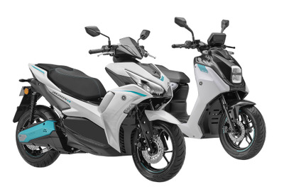 ヤマハ、インド市場に電動スクーター2モデルを投入、自社開発の「AEROX E」と協業モデル「EC-06」 画像