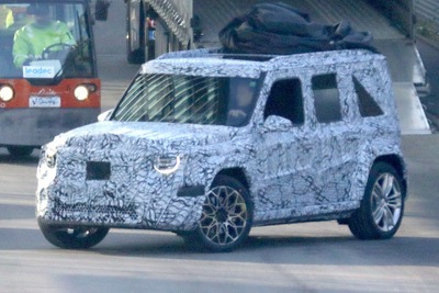 小さくてびっくり！ 噂のメルセデスベンツ「ベビーGクラス」、ついに実車をスクープ 画像