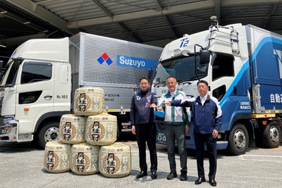 自動運転トラックで日本酒輸送、京都-神奈川間420kmを定期運行へ…月桂冠と鈴与がT2と協業 画像