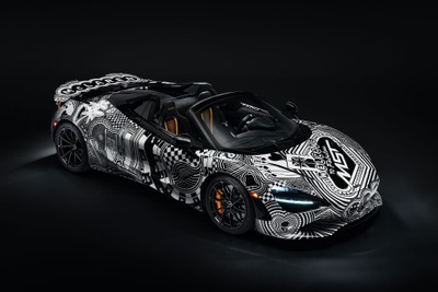 マクラーレン『750S』、1台限りの「プロジェクトViva」発表…ラスベガスの夜景をモノクロで表現 画像