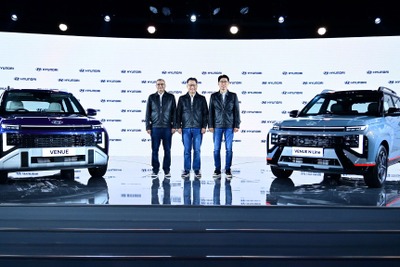 ヒョンデの小型SUV『VENUE』に新型、インドで世界デビュー…約135万円から